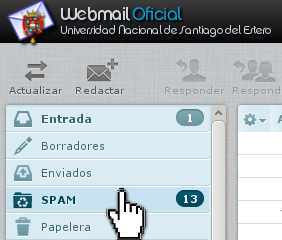 Como Manejar el Correo No Deseado (SPAM) con el Webmail Oficial |  Unired@Unse